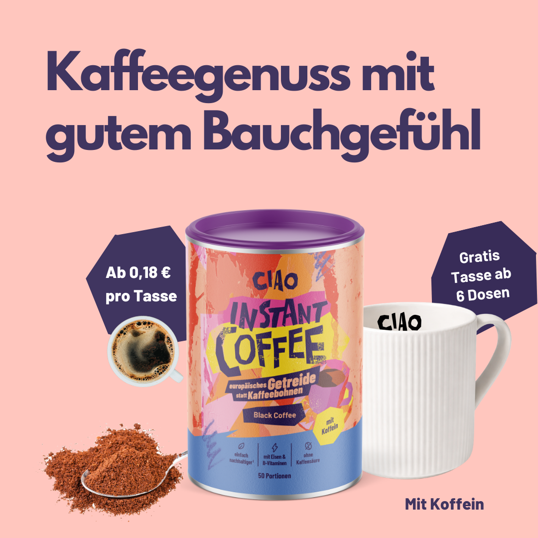 Instantkaffee Classic – Aus europäischem Getreide, magenschonender & mit Koffein