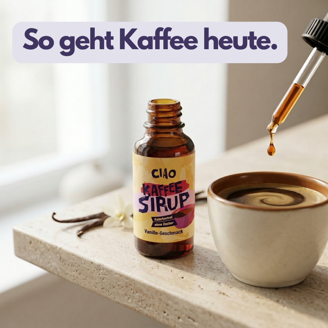 Kaffee Sirup mit Vanille-Geschmack - ohne Kalorien & zuckerfrei