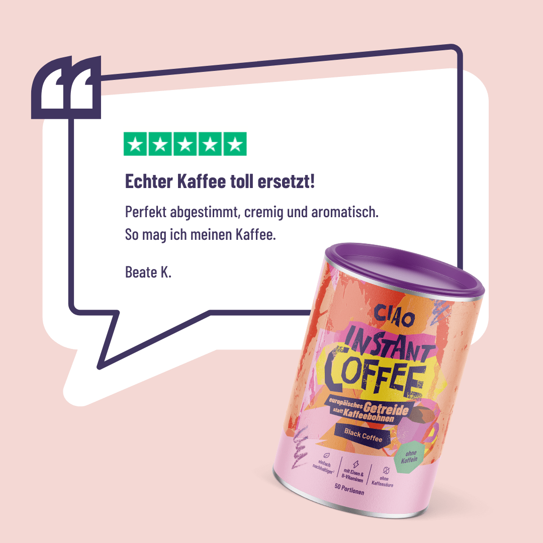 Instantkaffee Classic – Aus europäischem Getreide, magenschonend & koffeinfrei - ciao coffee