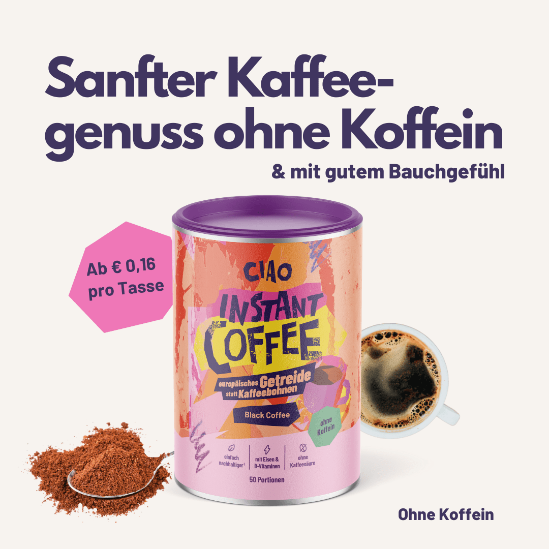 Instantkaffee Classic – Aus europäischem Getreide, magenschonend & koffeinfrei - ciao coffee
