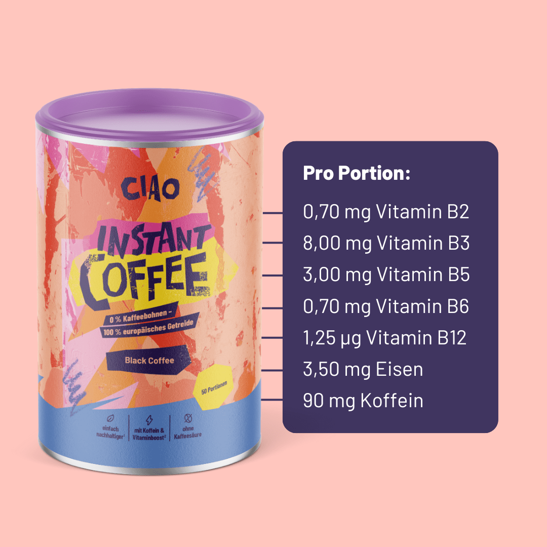 Instantkaffee Classic – Aus europäischem Getreide, säurearm & magenschonend - ciao coffee