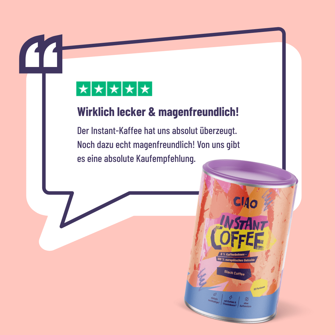 Instantkaffee Classic – Aus europäischem Getreide, säurearm & magenschonend - ciao coffee