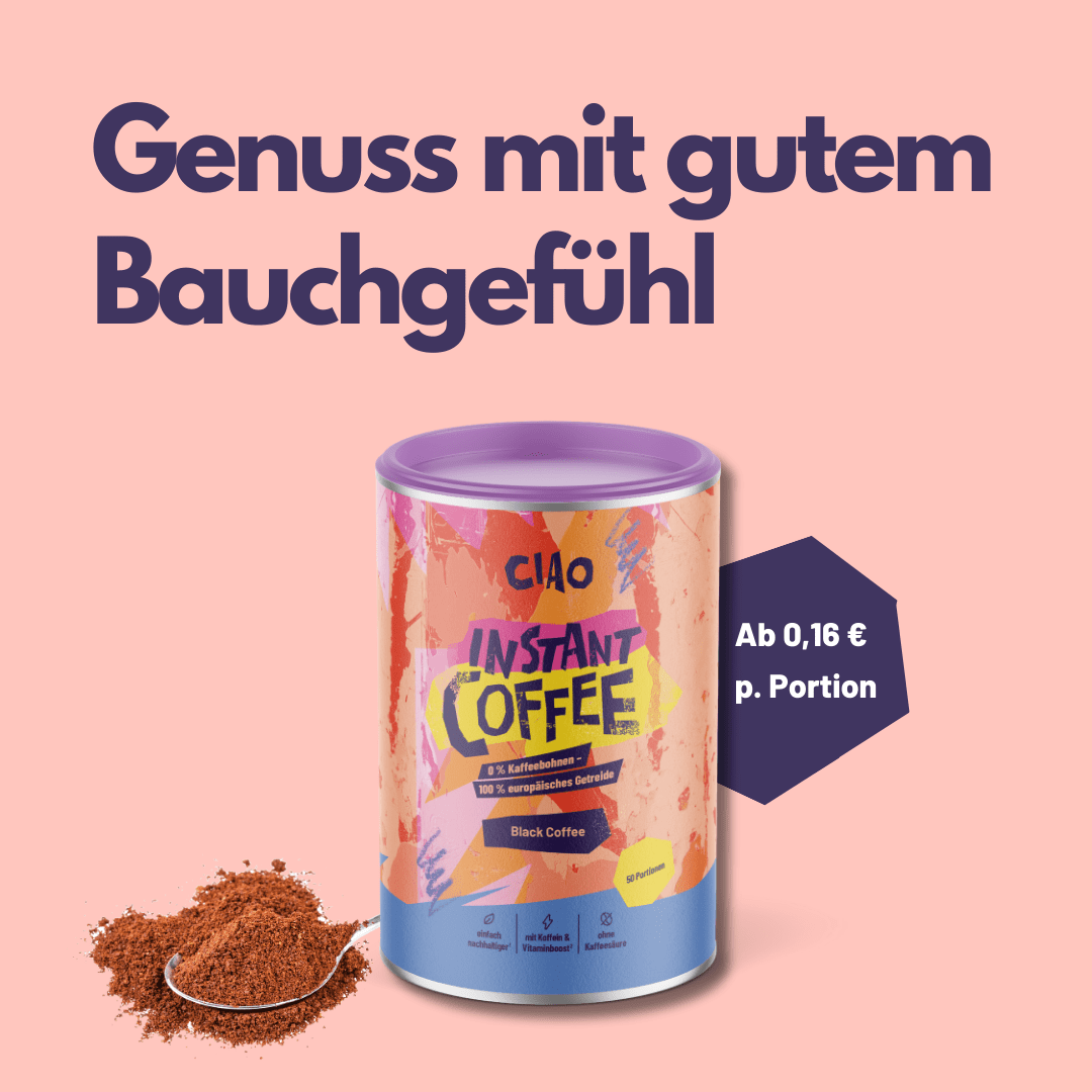 Instantkaffee Classic – Aus europäischem Getreide, säurearm & magenschonend - ciao coffee